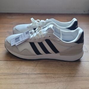Adidas Men's Beige and Black Sneakers